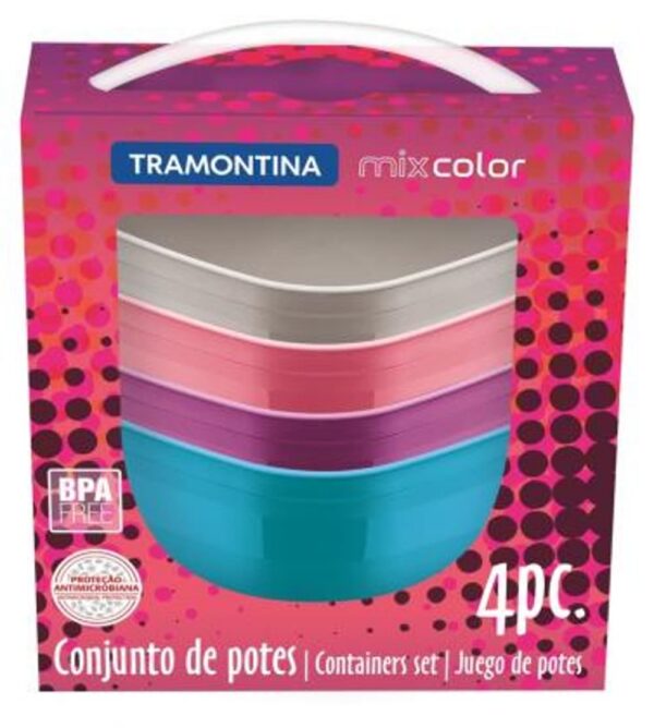 Juego de Potes Mixcolor 4 Piezas - Imagen 2