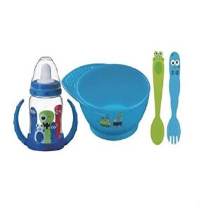 Kit Infantil MonsterBaby Azul 4 Pzs