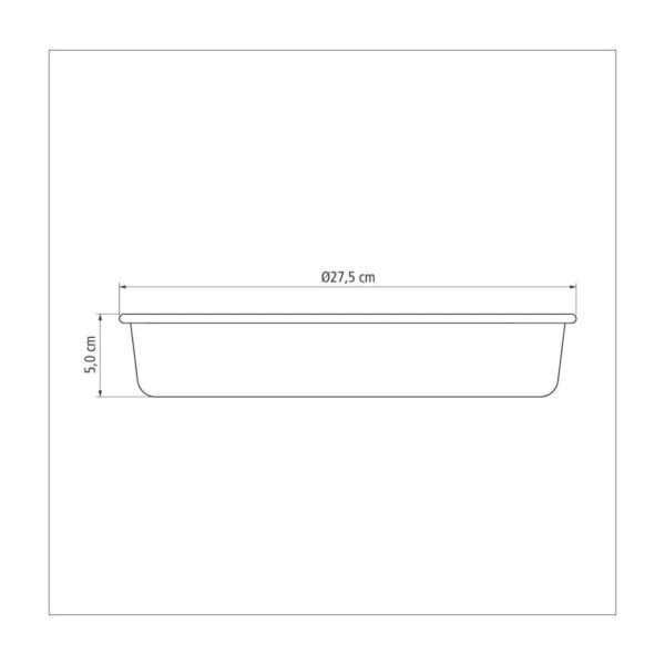 Molde para Hornear Brasil Redondo de Aluminio con Antiadherente Interno y Externo de Starflon T1 26cm - Imagen 3