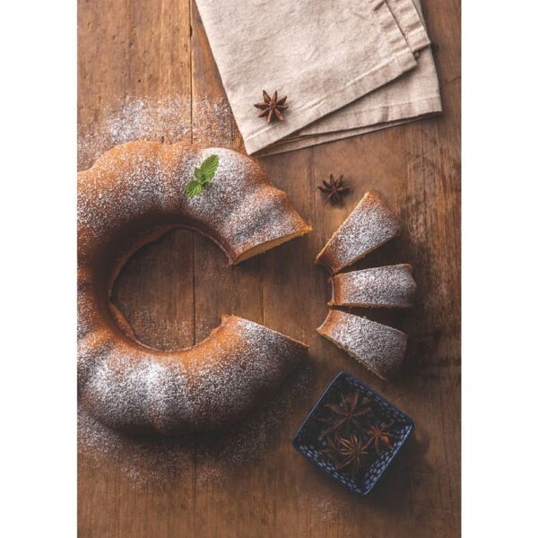 Molde para pastel Brasil de aluminio con revestimiento antiadherente Starflon T1 24cm - Imagen 2
