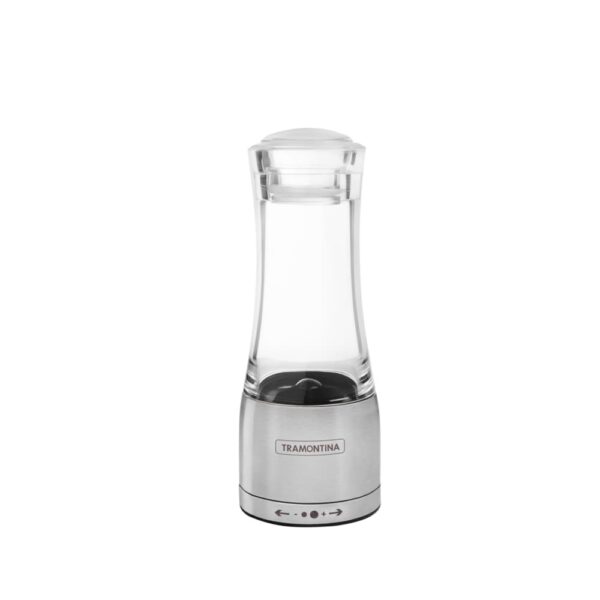 Molinillo Realce para sal o pimienta de acrílico y acero inoxidable con molino de cerámica