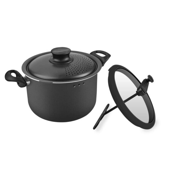 Olla 3 en 1 Paris de Aluminio con Revestimiento de Antiadherente Starflon Max con doble Tapa 22cm 4,8L - Imagen 2