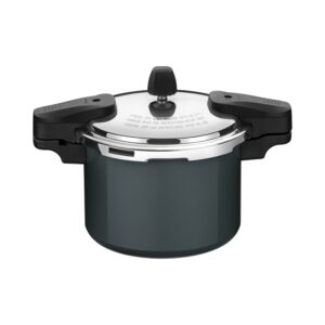 Olla a Presión Torino de Aluminio con Revestimiento Interno y Externo de Cerámica Verde Petróleo 20cm 4,5L