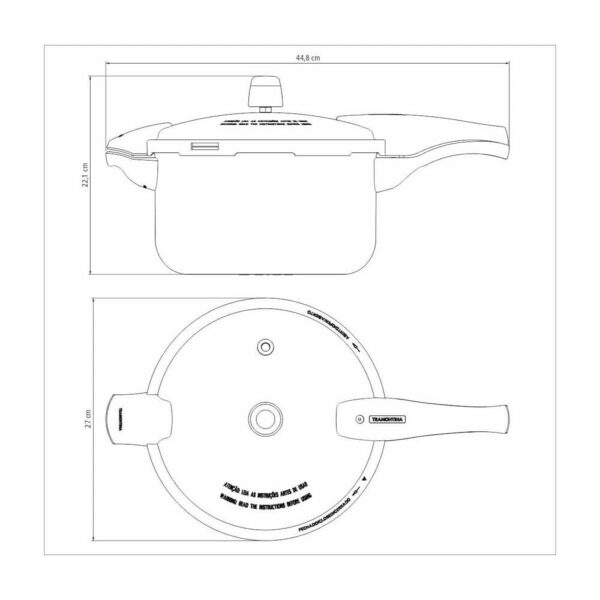Olla a Presión Vancouver de Aluminio con Antiadherente Interno y Externo Starflon Max 24cm 6L - Imagen 4