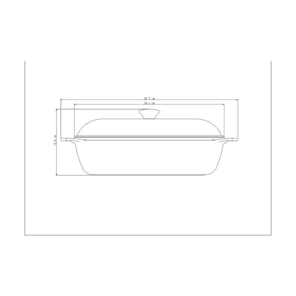 Olla Lyon Cuadrada de Aluminio Forjado con Revestimiento Interno y Externo de Antiadherente Starflon T5 Dorado con Tapa 28cm 5,5L - Imagen 3