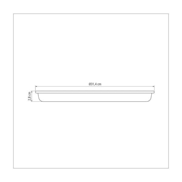 Molde para Pizza Brasil de Aluminio con Antiadherente Interno y Externo de Starflon T1 30cm - Imagen 3