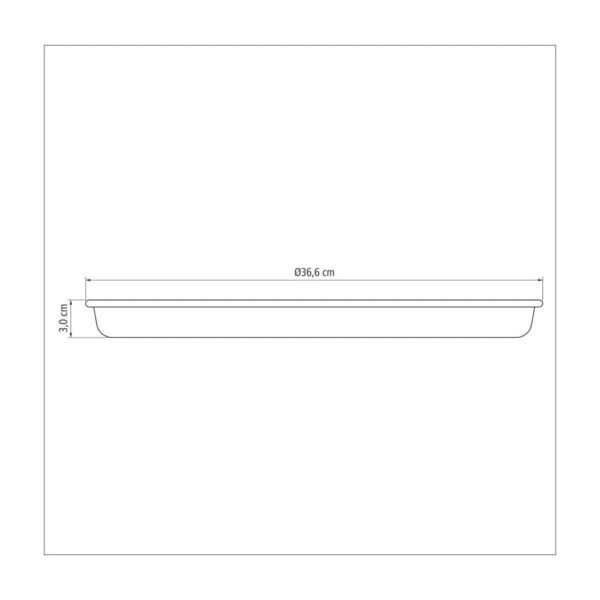 Molde para Pizza de Aluminio con Revestimiento Interno y Externo de Antiadherente Starflon T1 35cm - Imagen 3