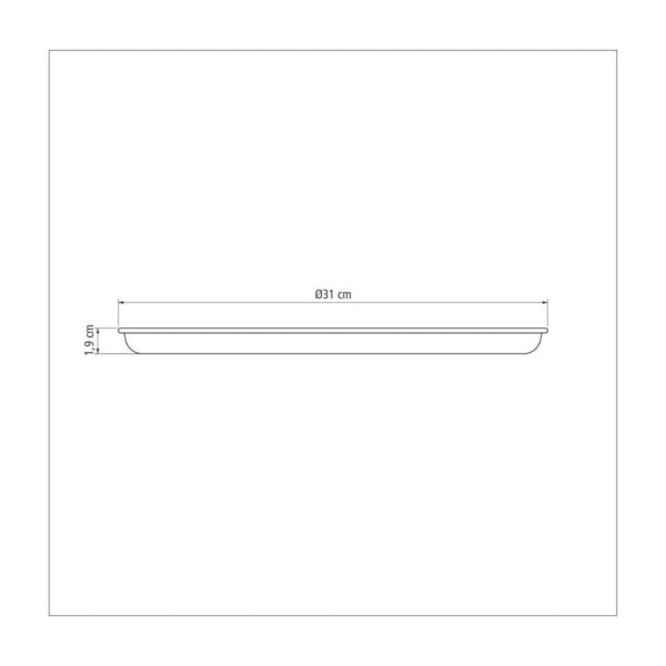 Molde para Pizza Brasil Aluminio con Recubrimiento Antiadherente Perforado 30cm - Imagen 3