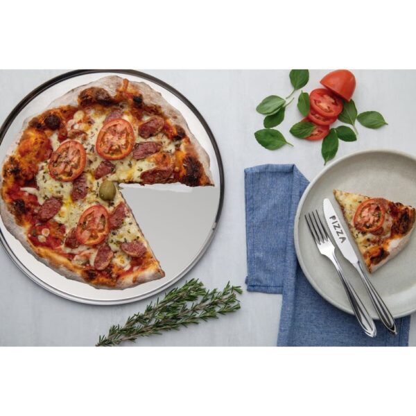 Molde para Pizza Service en Acero Inoxidable 40cm - Imagen 3