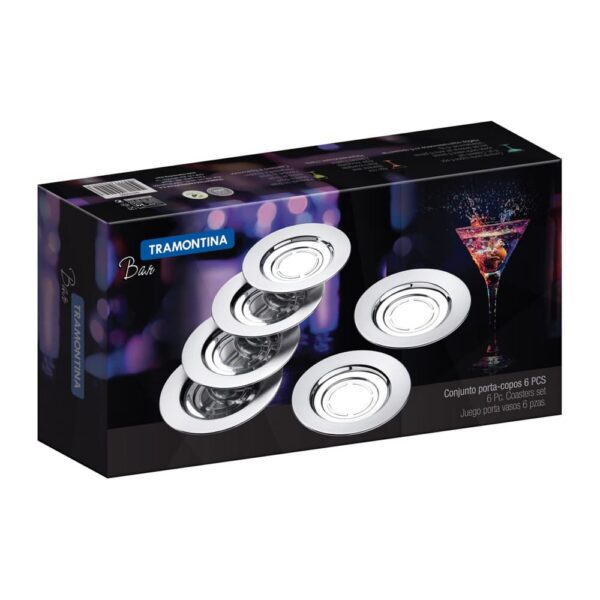 Juego de Posavasos Cosmos de Acero Inoxidable 6 Piezas - Imagen 2