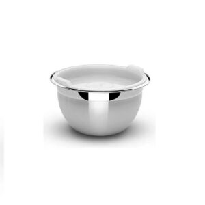 Recipiente Cucina de acero inoxidable con tapa plástica para preparar y servir 16cm 1,6L
