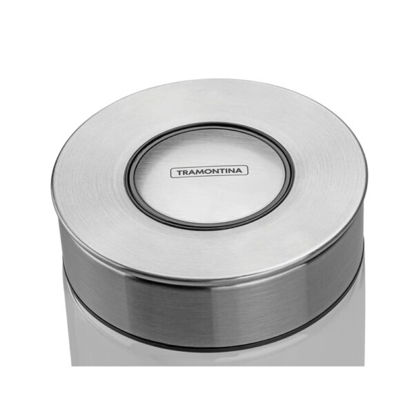Frasco de Vidrio Purezza con Tapa de Acero Inoxidable 10cm 0,7L - Imagen 3