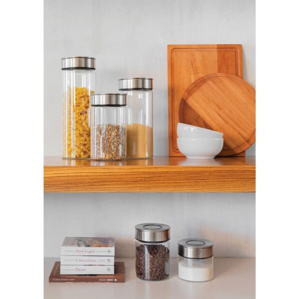 Frasco de Vidrio Purezza con Tapa de Acero Inoxidable 10cm 0,7L - Imagen 10
