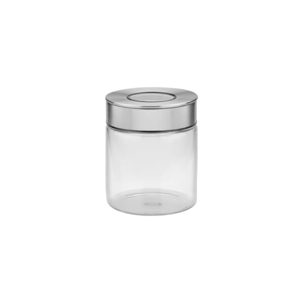 Frasco de Vidrio Purezza con Tapa de Acero Inoxidable 10cm 0,7L