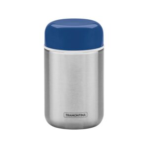 Pote para Alimentos térmico de acero inoxidable con tapa azul de 400ml