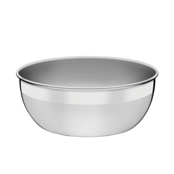 Recipiente redondo Freezinox de acero inoxidable con terminación opaca sin tapa de 25cm y 4,2L
