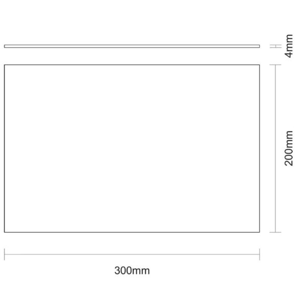 Tabla de vidrio templado rectangular blanco con estampado colorido de 20 x 30cm - Imagen 2