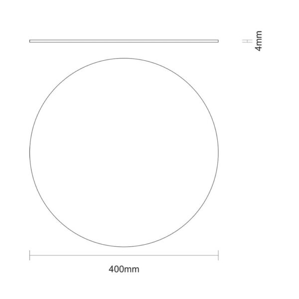 Tabla de vidrio templado redonda blanco con estampado floral de 40cm - Imagen 2