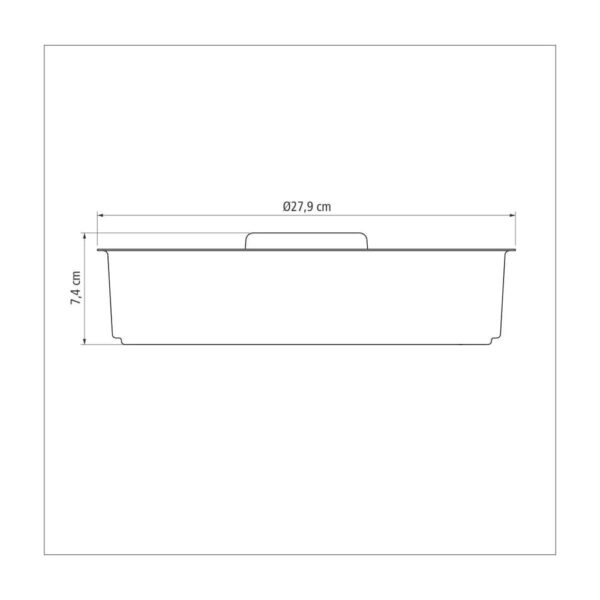 Molde para Hornear Brasil de Aluminio con Revestimiento Antiadherente Fondo Removible 26cm - Imagen 3