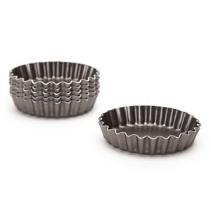 Juego de Moldes para Tartaletas Brasil en aluminio con revestimiento antiadherente Starflon T1 6 piezas