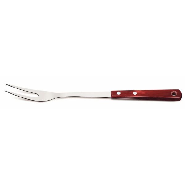 Tenedor Trinchante CON HOJA DE ACERO INOXIDABLE Y MANGO DE MADERA POLYWOOD Rojo