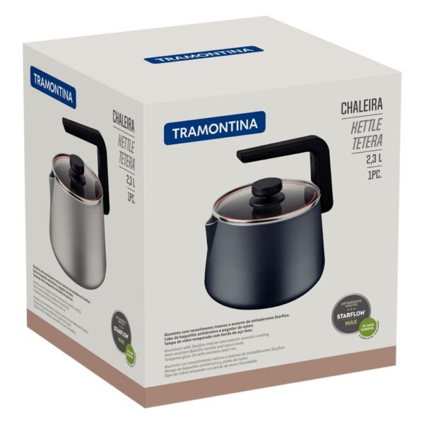Tetera en Aluminio con Revestimiento Interno y Externo Starflon Max Azul Marino 2,3L - Imagen 3