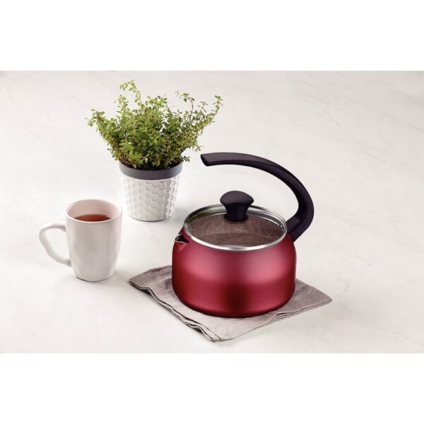 Tetera en Aluminio con Revestimiento Interno y Externo de Antiadherente Starflon Max Rojo 1,9L - Imagen 3