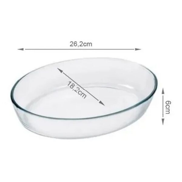 Asadera Oval de Vidrio 1,6 L - Imagen 3