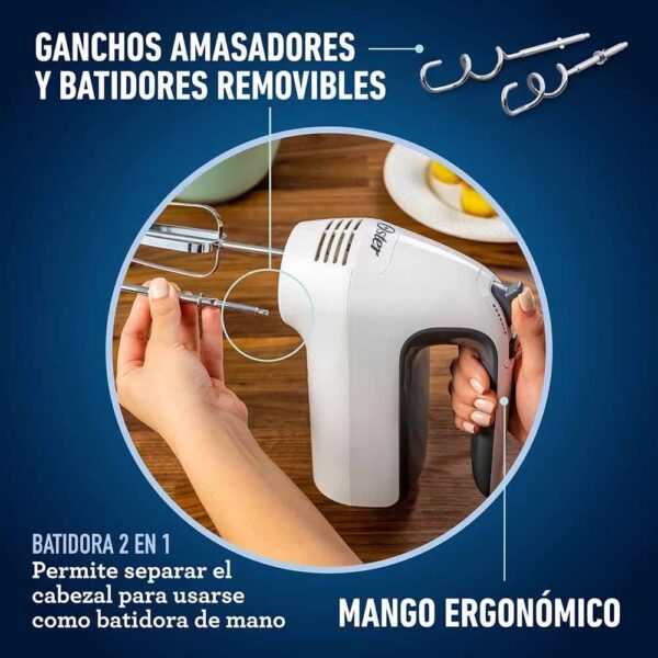 Batidora de mano y pedestal acción giratoria única 6 Velocidades - Imagen 6