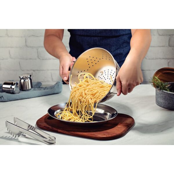 Colador de Pasta Service de Acero Inoxidable 20cm 2,35L - Imagen 2