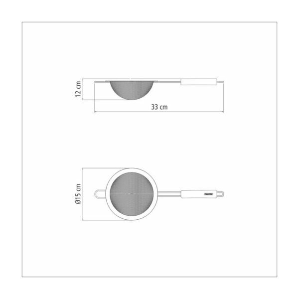 Colador Marffim de acero inoxidable 15cm - Imagen 4