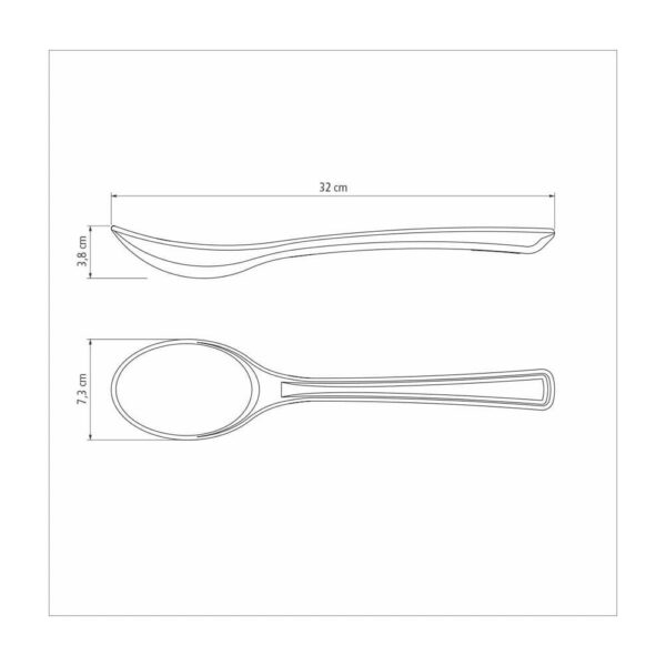 Cuchara para Servir Lyon de Silicona Gris - Imagen 4