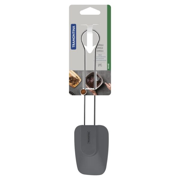 Espátula de Silicona Moldê Gris con Mango de Acero Inoxidable - Imagen 2