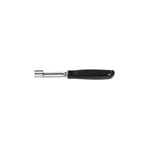 Extractor de pulpa Utilità de acero inoxidable con mango de polipropileno negro