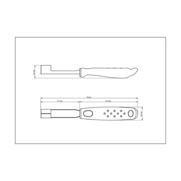Extractor de pulpa Utilità de acero inoxidable con mango de polipropileno negro - Imagen 5