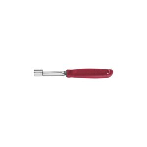 Extractor de pulpa Utilità de acero inoxidable con mango de polipropileno rojo
