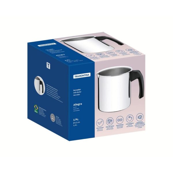 Hervidor Allegra de Acero Inoxidable y mango de baquelita de 12 cm y 1,4 L - Imagen 2