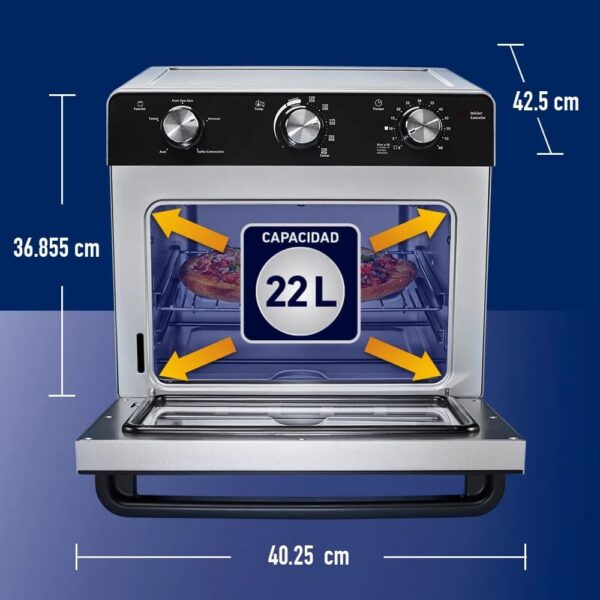 Horno con freidora de aire de 22L. - Imagen 7