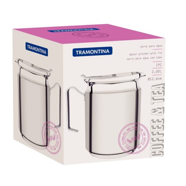 Jarra para Agua con Tapa de acero Inoxidable 14,1 cm 2,8 L - Imagen 3