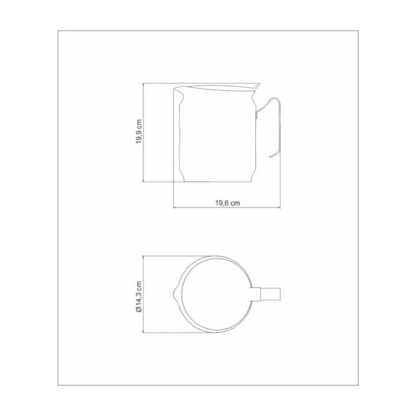 Jarra para Agua con Tapa de acero Inoxidable 14,1 cm 2,8 L - Imagen 4