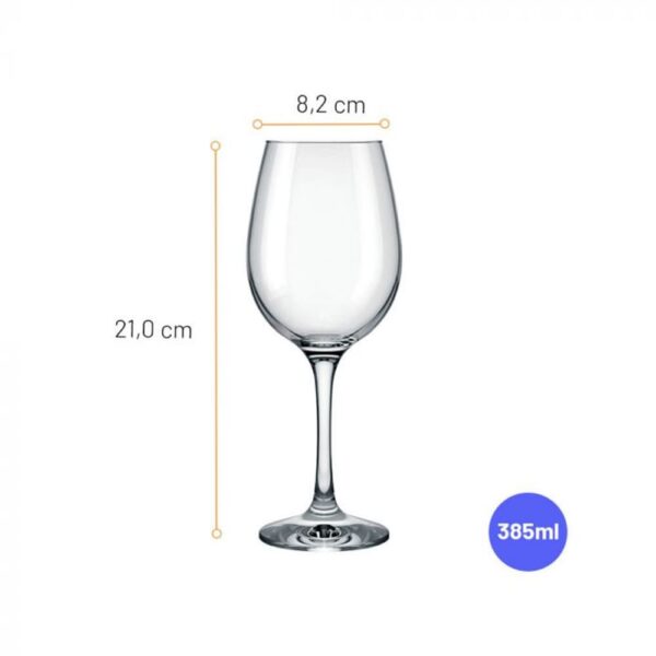 Juego de copas Barone 385ml con 6 piezas - Imagen 2