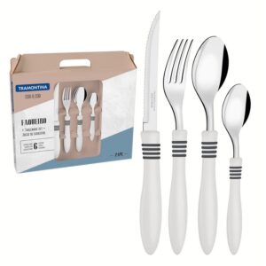 Juego De Cubiertos Cor&Cor Blanco 24 Piezas