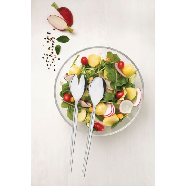 Juego de cubiertos para ensalada Cosmos de acero inoxidable terminación alto brillo 2 piezas - Imagen 4