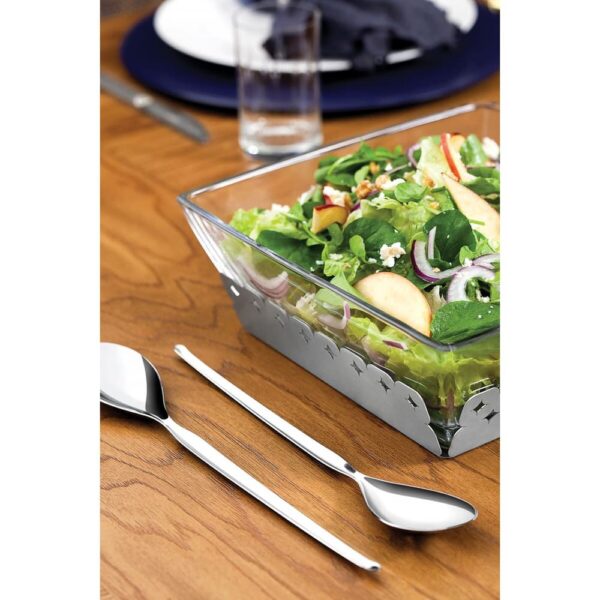 Juego de cubiertos para ensalada Cosmos de acero inoxidable terminación alto brillo 2 piezas - Imagen 5