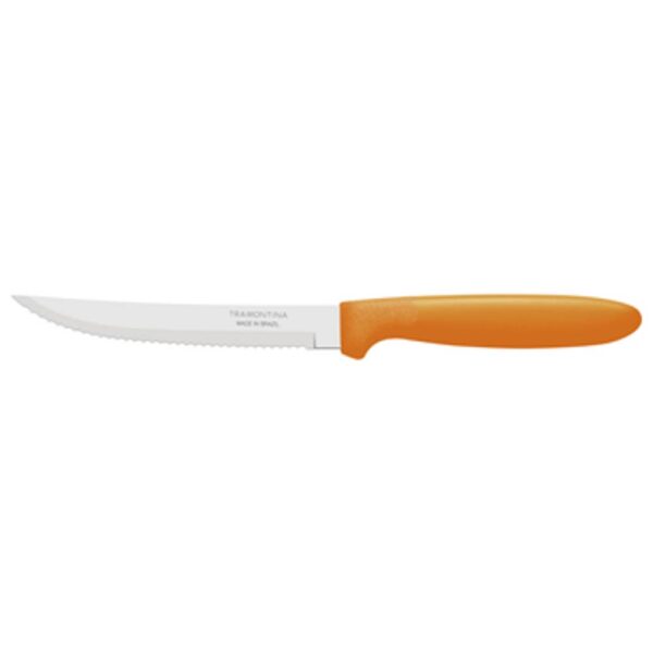Juego de Cuchillos para Asado Ipanema con Láminas de Acero Inoxidable y Mangos de Polipropileno Naranja 12 Piezas - Imagen 2