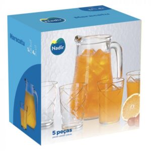 Juego de Jarra y Vaso Maracatu con 5 piezas 1,56 L