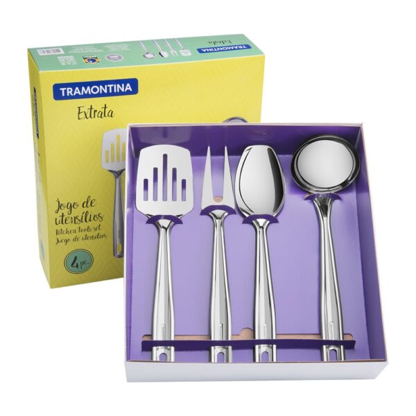 Juego de utensilios Extrata de acero inoxidable 4 piezas - Imagen 2