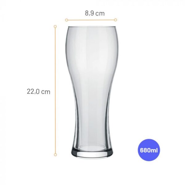 Juego de Vasos para Cerveza Joinville 680ml con 6 Piezas - Imagen 2