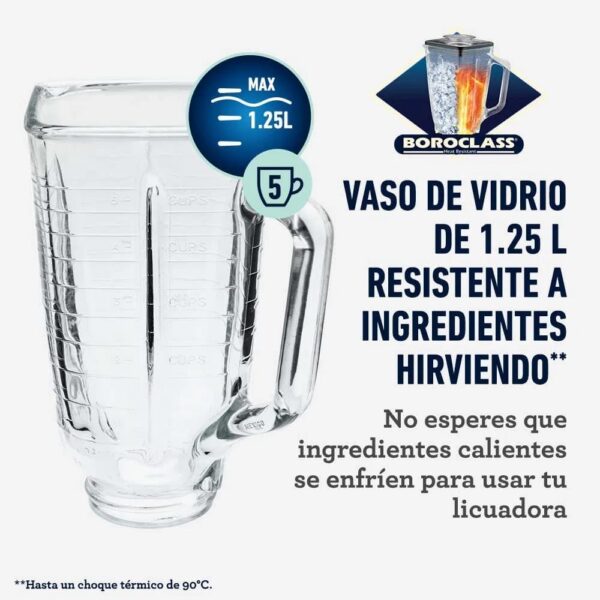Licuadora clásica cobre con perilla ergonómica de 3 velocidades - Imagen 4