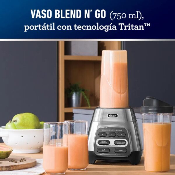Licuadora motor reversible vaso Blend N Go 600W - Imagen 8